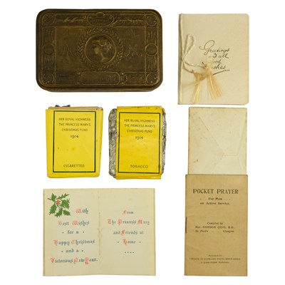 Lot 139 - A 1914 Princess Mary gift tin, containing...