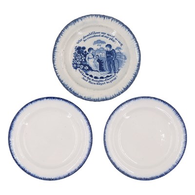 Lot 757 - An early-to-mid 19th Century mottoware childs...