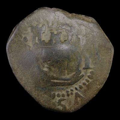Lot 500 - A scyphate copper coin, likely Byzantine, 11th-...