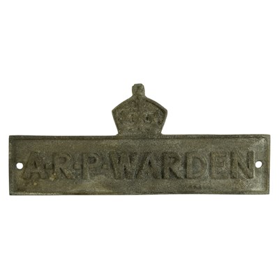 Lot 112 - A Second World War Civil Defence ARP Wardens'...