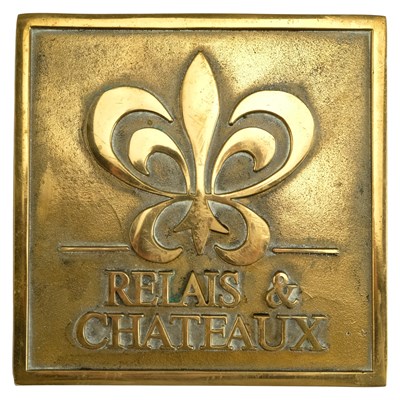 Lot 701 - A Relais & Chateaux luxury hotels heavy brass...