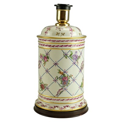 Lot 1180 - A hand-enamelled and gilt-enriched porcelain...