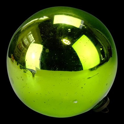 Lot 863 - A 19th Century yellow-green mirrored glass...