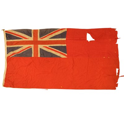 Lot 116 - A Royal Navy red ensign cotton flag, 8 ft x...