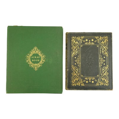 Lot 281 - Two Victorian scrap albums, the principal...