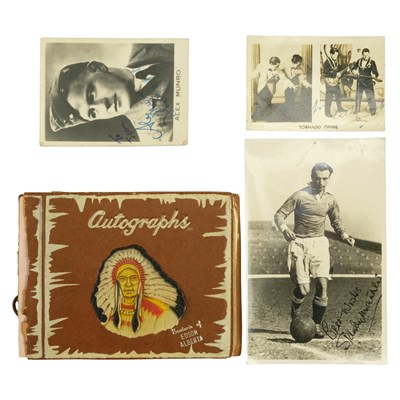 Lot 301 - [Football] A Second World War period autograph...