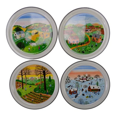 Lot 794 - A set of four Villeroy & Boch Four Seasons...