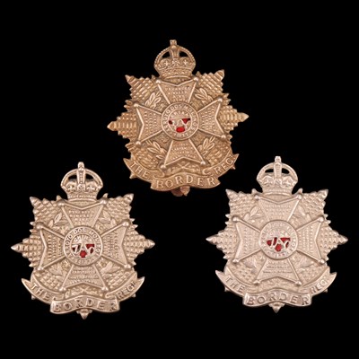 Lot 74 - Three Border Regiment cap badges, pre 1953