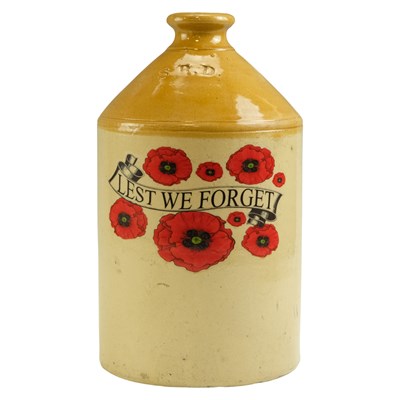 Lot 190 - A Great War SRD rum jar, with later decoration