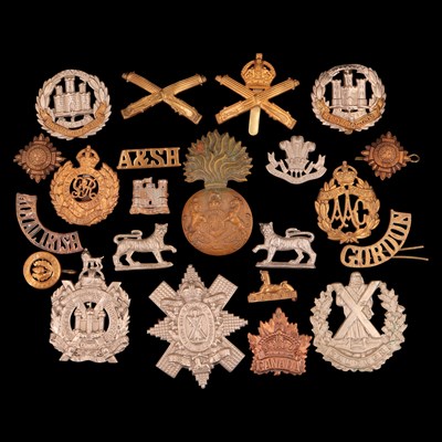 Lot 63 - A group of British and other military shoulder...