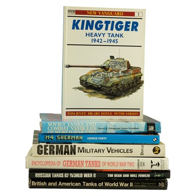 Lot 244 - A group of books on Second World War tanks