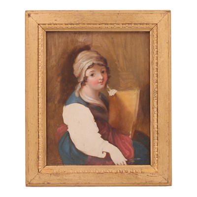 Lot 1625 - A mid 19th Century unfinished portrait of a...