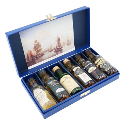 Lot 1161 - A Forth Ports PLC cased set of six single malt...