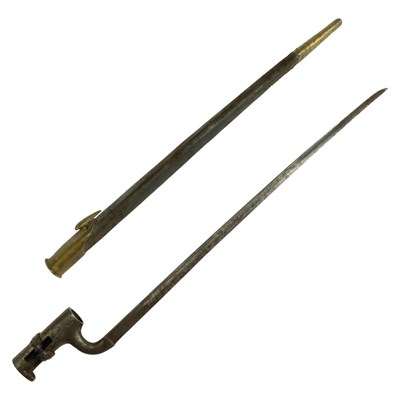 Lot 227 - A British Pattern 1853 Enfield Rifle bayonet...
