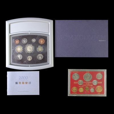 Lot 323 - A Royal Mint 2000 UK proof coin set, together...