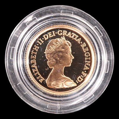 Lot 935 - A Royal Mint 1984 UK proof half-sovereign gold...