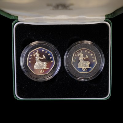 Lot 355 - A Royal Mint UK 1997 silver proof fifty pence...