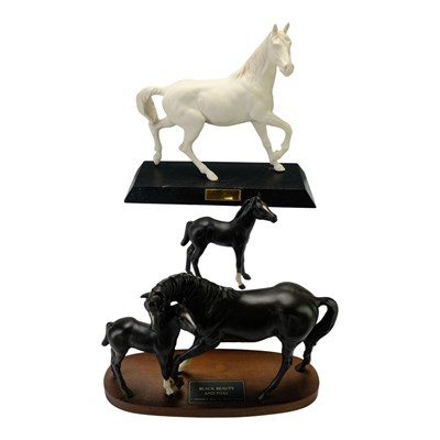 Lot 834 - Three Beswick horses, comprising "Black Beauty...