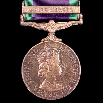 Lot 4 - A QEII General Service Medal with South Arabia...