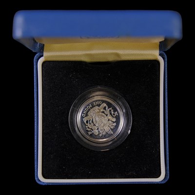 Lot 363 - A Royal Mint UK 1983 silver proof one pound £1...