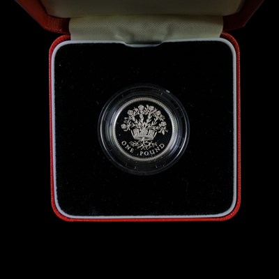 Lot 370 - A Royal Mint UK 1991 silver proof one pound £1...