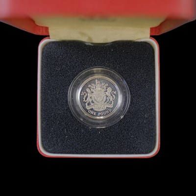 Lot 371 - A Royal Mint UK 1983 silver proof piedfort one...