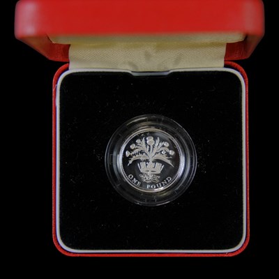 Lot 375 - A Royal Mint UK 1989 silver proof piedfort one...