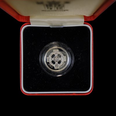 Lot 378 - A Royal Mint UK 2001 silver proof piedfort one...