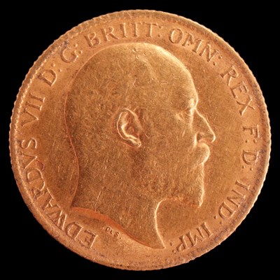 Lot 939 - A 1906 half sovereign coin