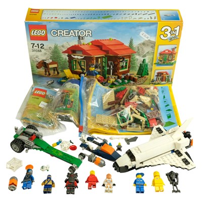 Lot 640 - A LEGO Creator Lakeside Lodge set, together...