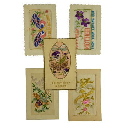 Lot 131 - A group of Second World War period silk postcards