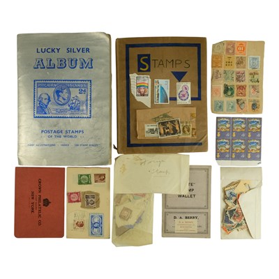 Lot 517 - Two juvenile albums of GB and world stamps, etc