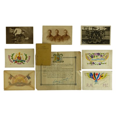 Lot 121 - A group of Great War Royal Army Medical Corps...