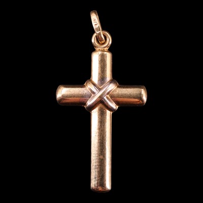 Lot 1034 - A near-contemporary two-colour 9 ct yellow...