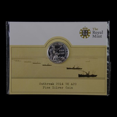 Lot 408 - A Royal Mint UK 2014 "Outbreak" fine silver...