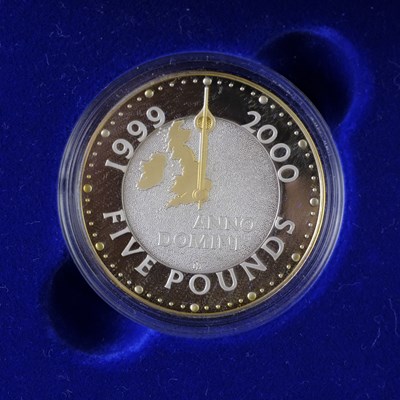 Lot 419 - A Royal Mint UK 1999 - 2000 "Millenium" silver...
