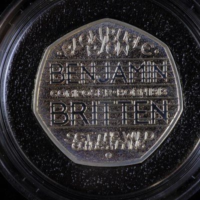 Lot 422 - A Royal Mint UK 2013 "Benjamin Britten" silver...