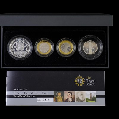 Lot 455 - A Royal Mint UK 2009 silver proof piedfort...
