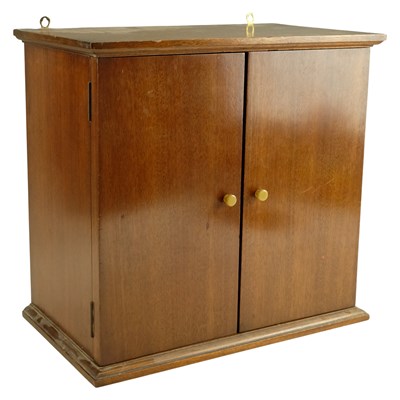 Lot 722 - A George V mahogany smoker's compendium...