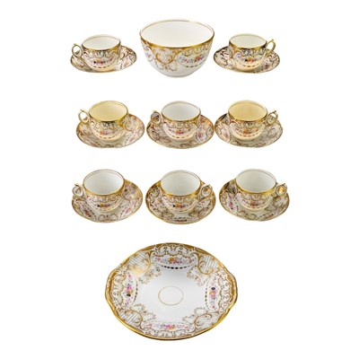 Lot 808 - A late Victorian tea set for...