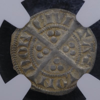 Lot 501 - An Edward I hammered silver halfpenny, slabbed...