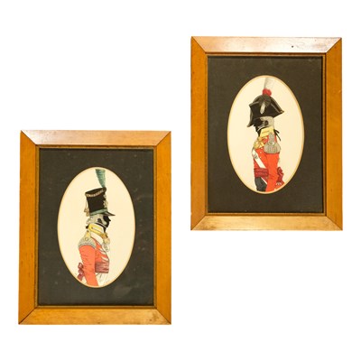 Lot 132 - John Mollo (1931-2017), two profile portraits...