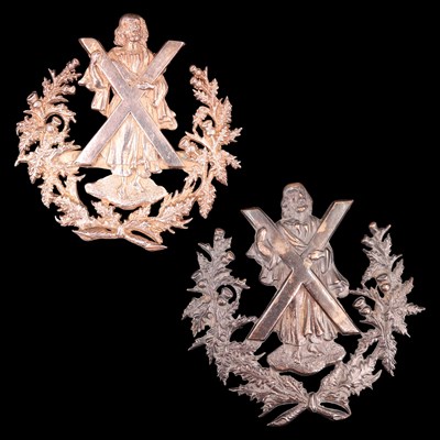 Lot 34 - Two Queens Own Cameron Highlanders officers'...