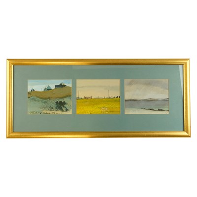 Lot 1106 - Anne Gordon (Scottish, 1941-2005), a triptych...