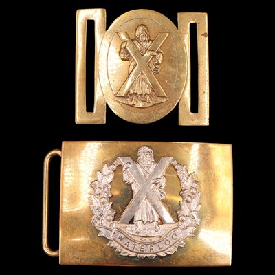 Lot 38 - Two Queen's Own Cameron Highlanders waist belt...