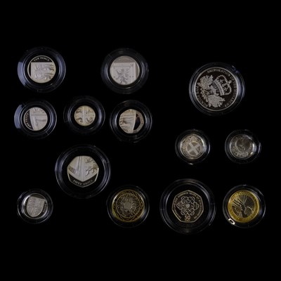 Lot 490 - A Royal Mint UK 2010 silver proof coin...