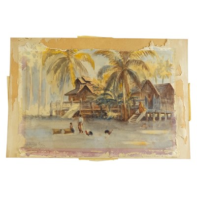 Lot 1085 - Maung Maung Gyi (Burma, 1890-1942), a serene...