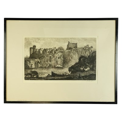 Lot 1097 - Joseph Webb (1908-1962), Chepstow Castle,...