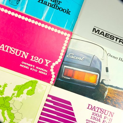 Lot 592 - [Classic car] A group of 1970s-1980s car...