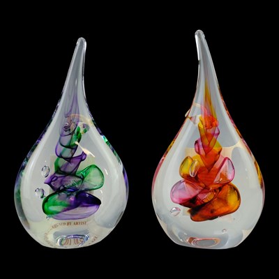 Lot 865 - Two Adam Jablonski Polish studio glass...